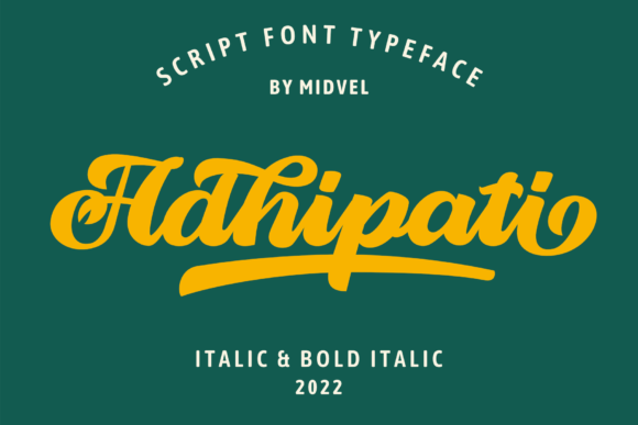 Adhipati: A Bold Script Font for Modern Web Design