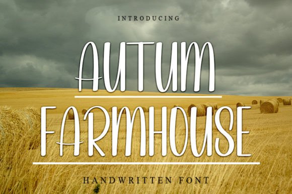 Autumn Farmhouse: A Handwritten Typeface for Editorial Warmth