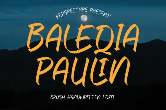 Baleqia Paulin: A Handwritten Font for Business Branding