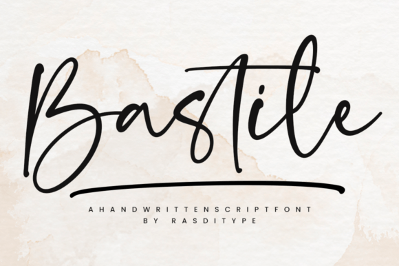 Bastile Font: Whimsical Script for Handmade Labels