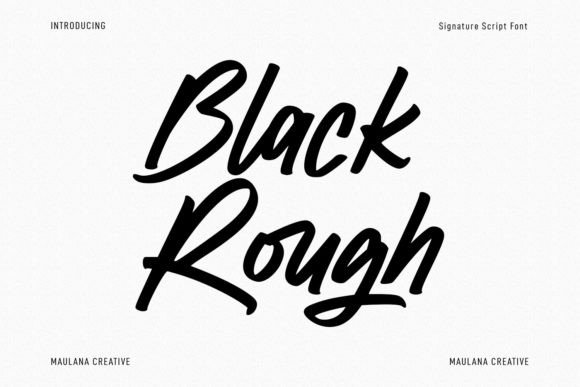 Black Rough Font: Bold Handwritten Style for Makers