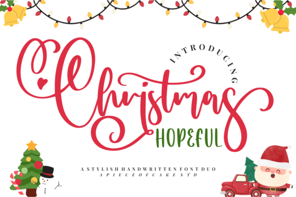 Christmas Hopeful Duo: A Stylish Font for Creative Projects