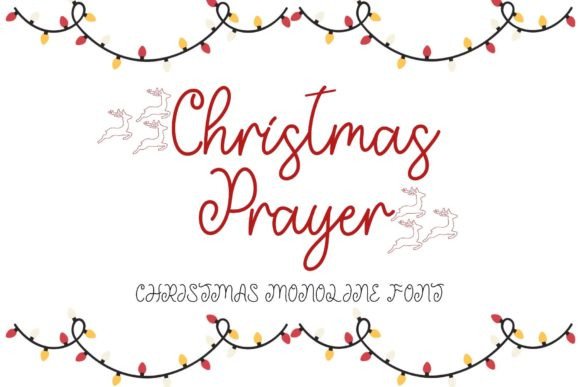 Christmas Prayer Font for Festive Campaigns