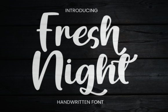 Fresh Night Font: A Handwritten Typeface for Small Brands