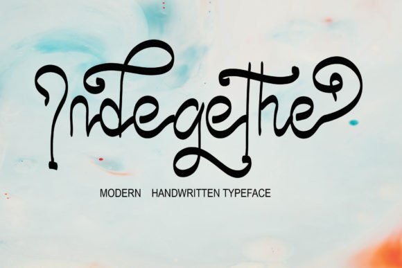 Indegethe: A Handwritten Typeface for Authentic Branding