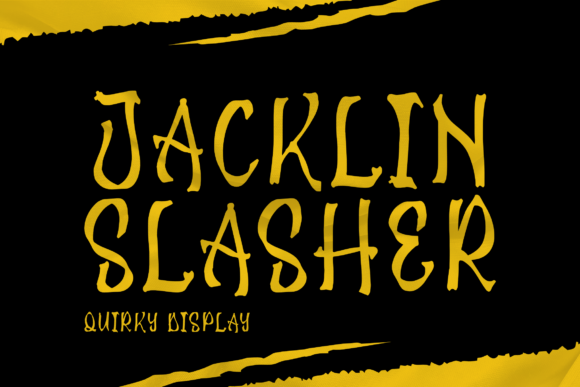 Jacklin Slasher: A Handwritten Font for Business