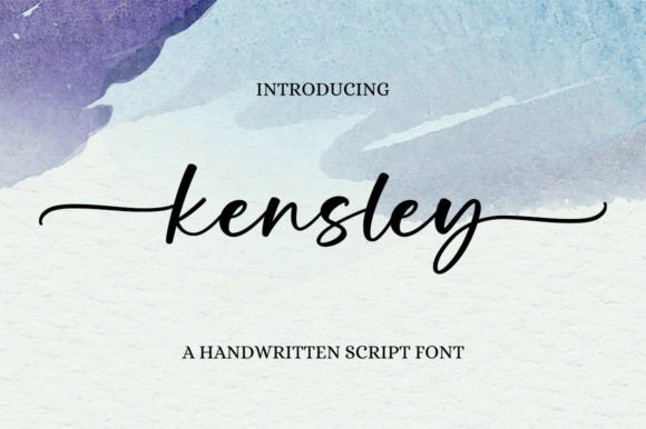 Kensley: A Delicate Handwritten Font for Web Design