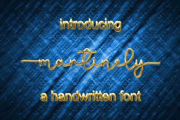 Martinely: A Graceful Script Font for Editorial Design