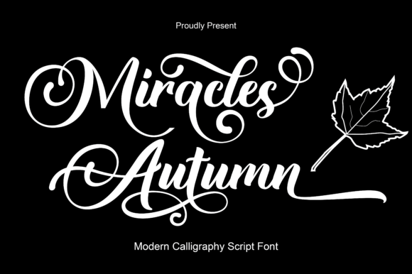 Miracles Autumn: A Romantic Script Font for Editorial Design