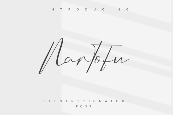 Nartofu: A Delicate Script Font