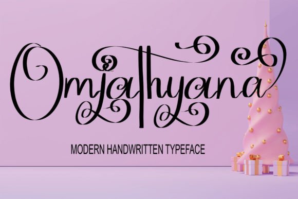Omjathyana: A Delicate Script Font