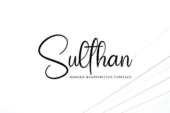 Sulthan: A Stylish Script Font